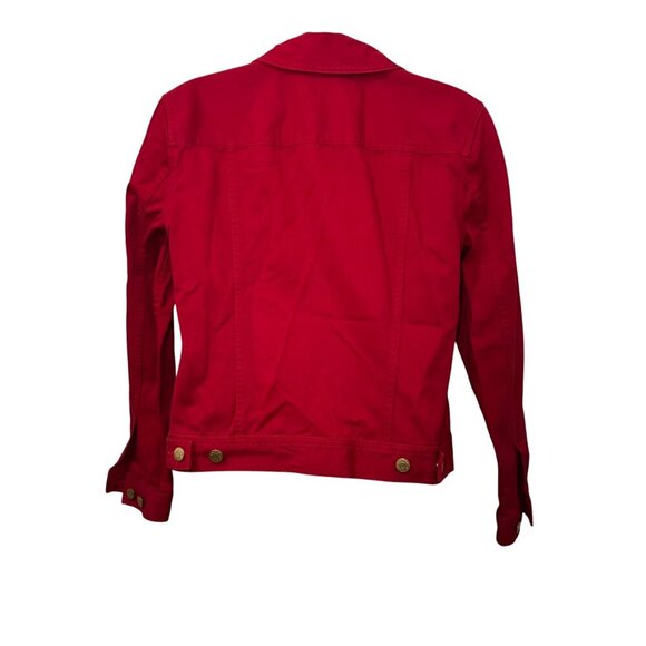 Ralph Lauren Jeans Co Red Denim Trucker jacket size P/S - Picture 7 of 9